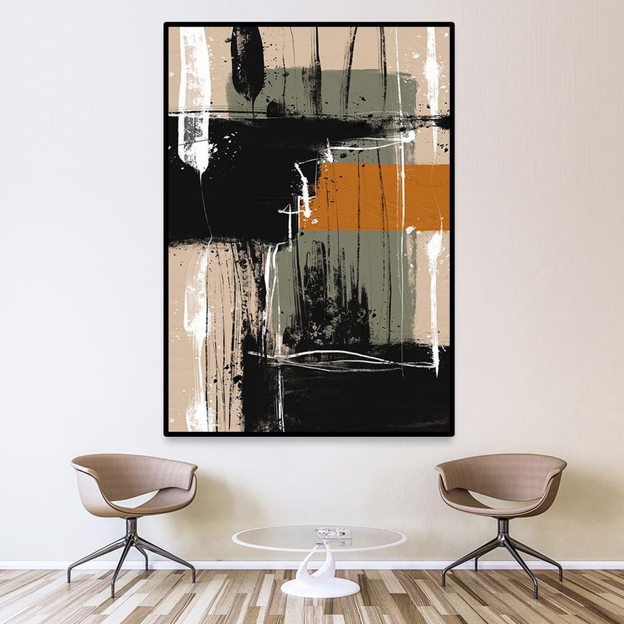 Modern abstract art wall panel