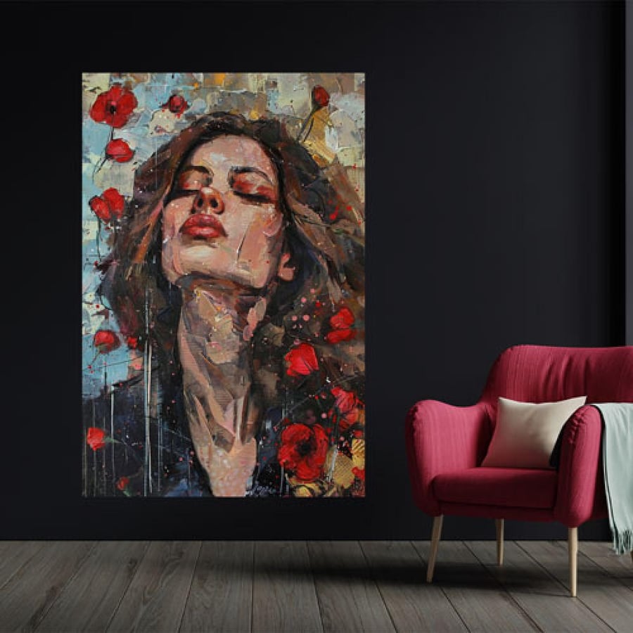 Artistic wall panel with a modern design