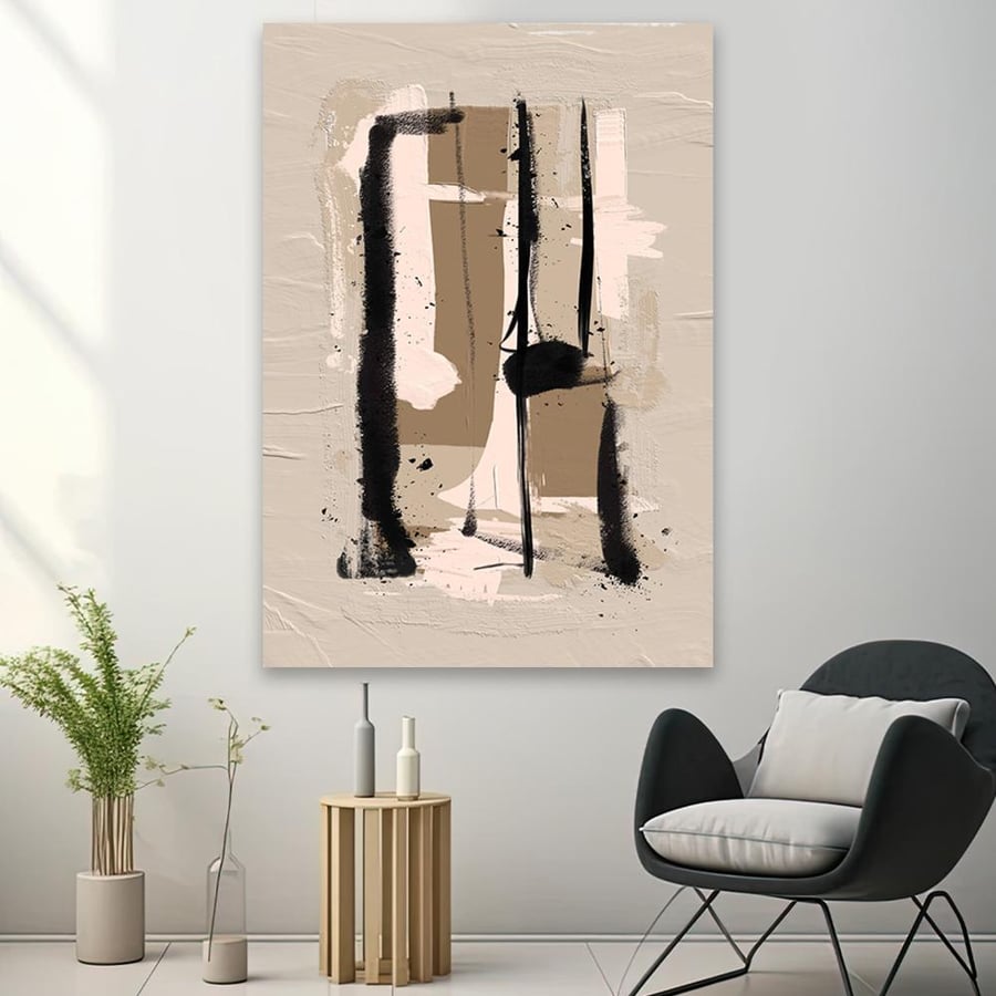 Modern abstract art wall panel