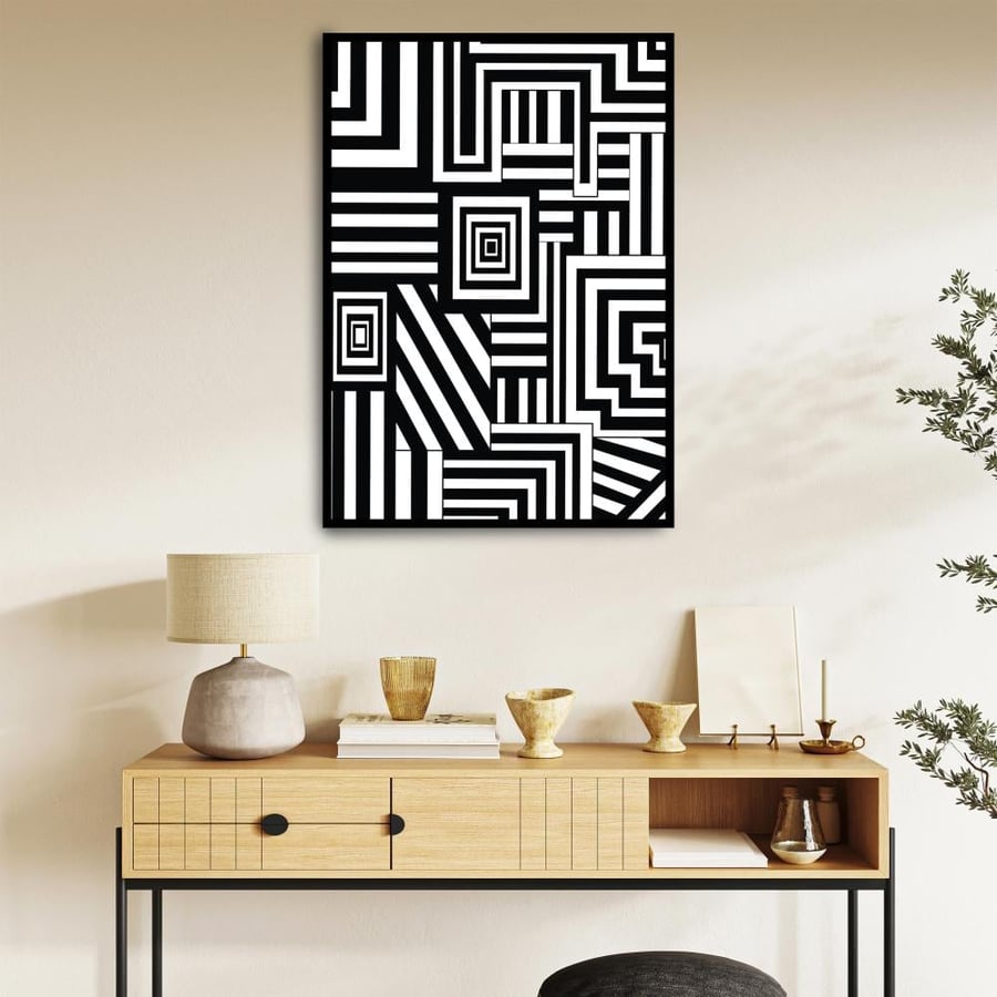 Abstract wall panel with modern design