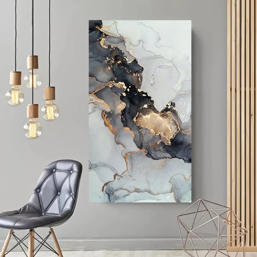 Modern abstract art wall panel