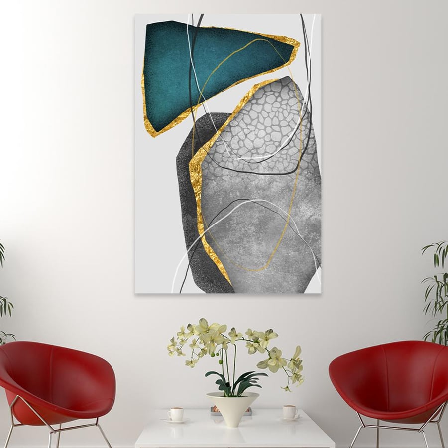 Modern abstract art wall panel
