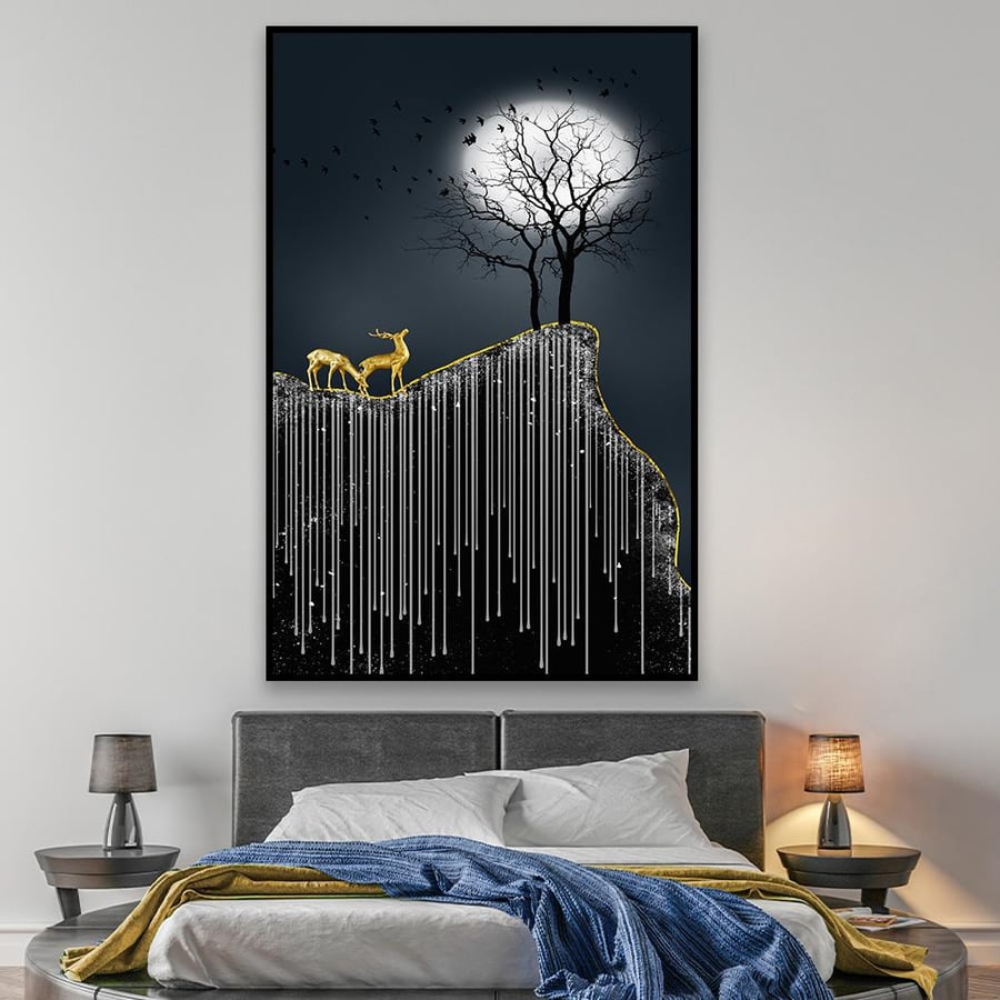 لوحة جدارية فنية ، بتصميم مودرن