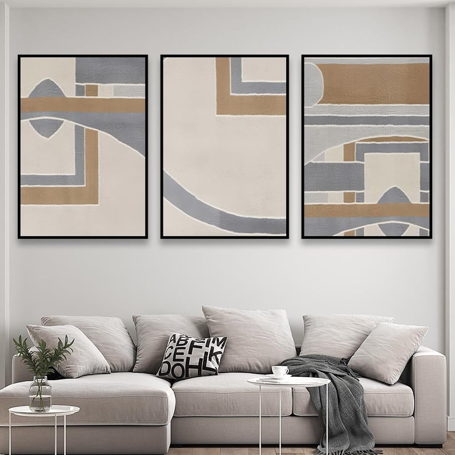 طقم من 3 لوحات بتصميم مودرن