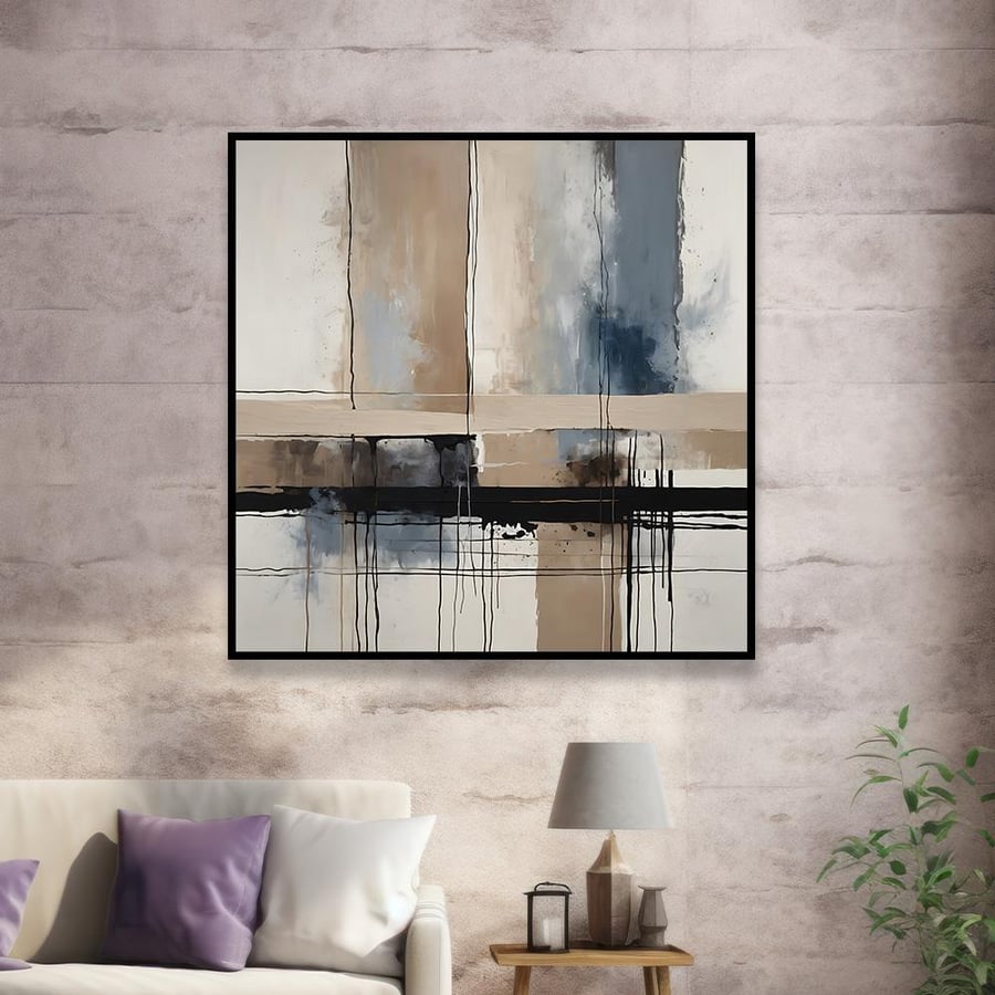 Modern abstract art wall panel