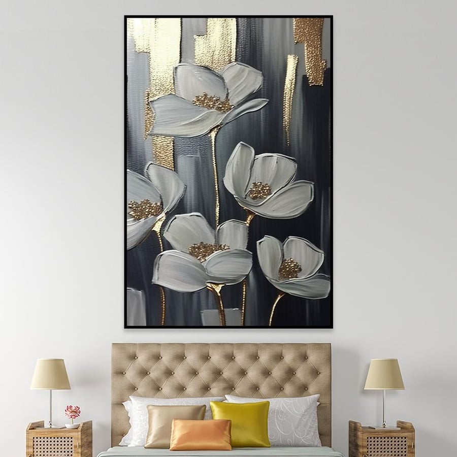 Flower plate with modern design