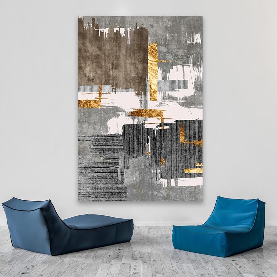 Modern abstract art wall panel