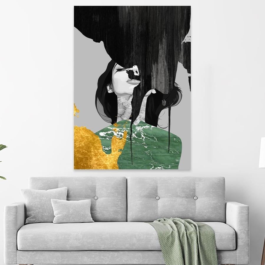 Artistic wall panel with a modern design