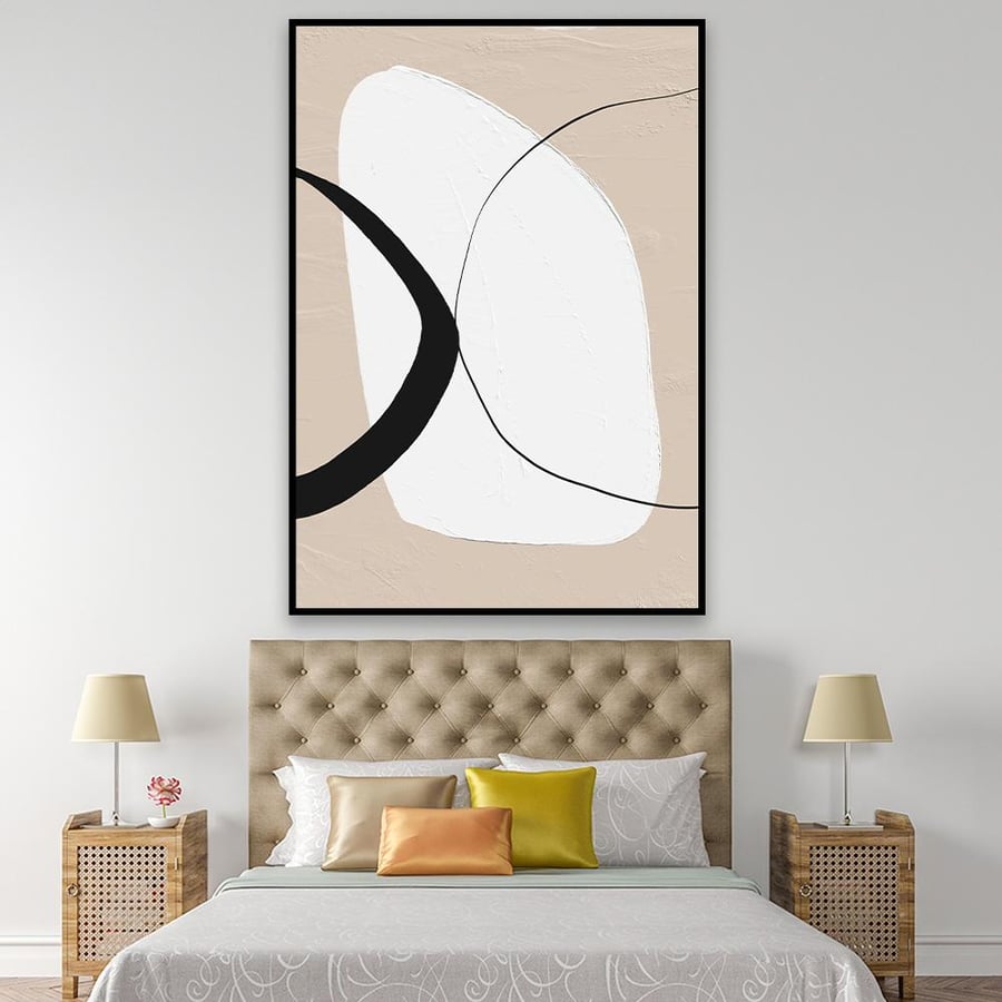 Modern abstract art wall panel