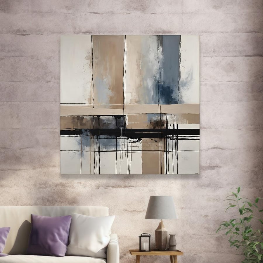 Modern abstract art wall panel
