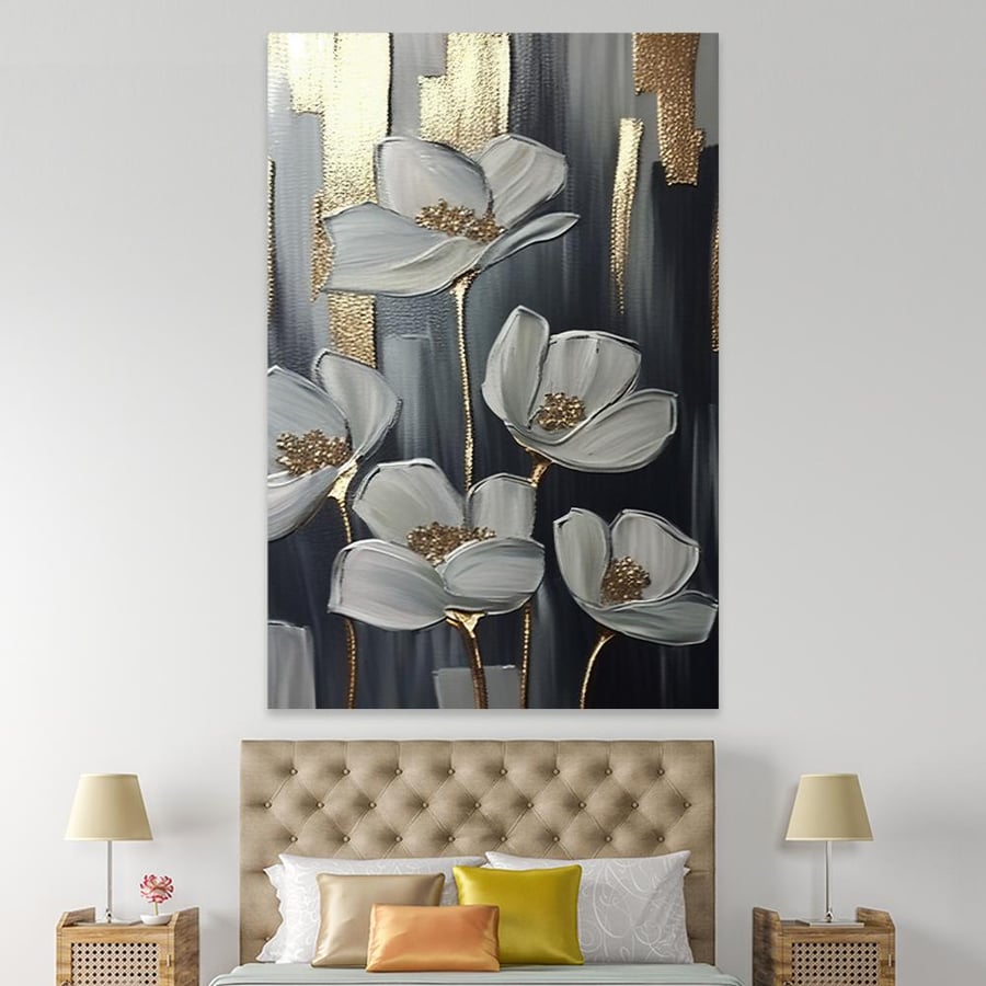 Flower plate with modern design