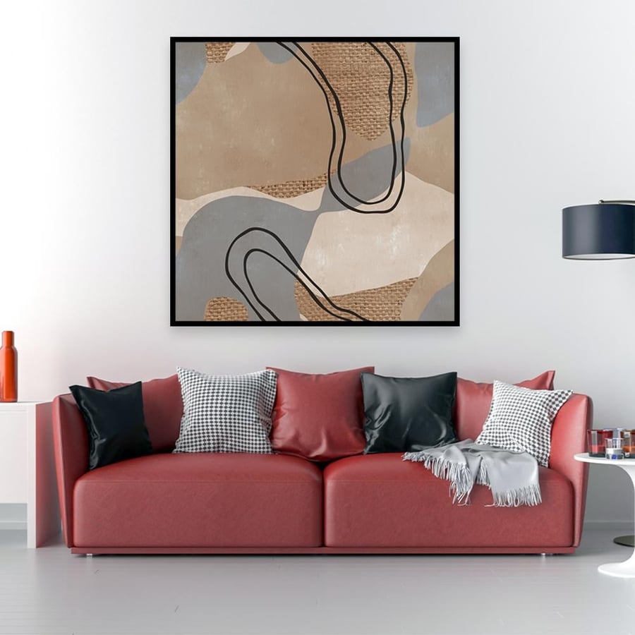 Modern abstract art wall panel