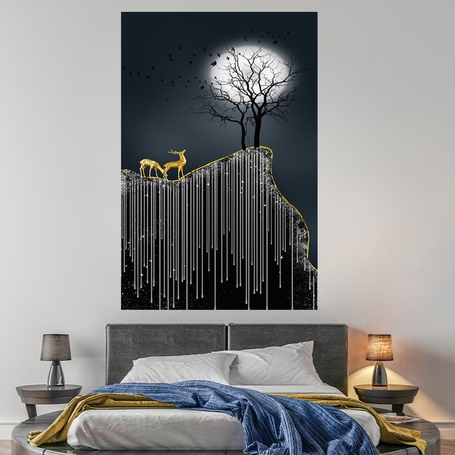 لوحة جدارية فنية ، بتصميم مودرن