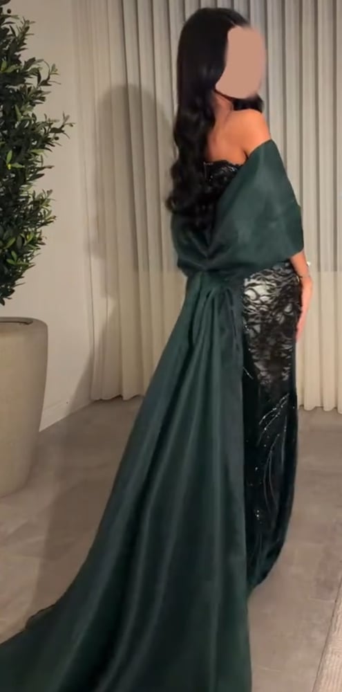 فستان سهره مع قطعة يد