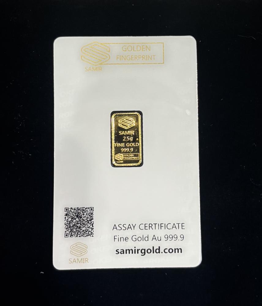 سبيكة ذهب 2.5 جرام عيار 24