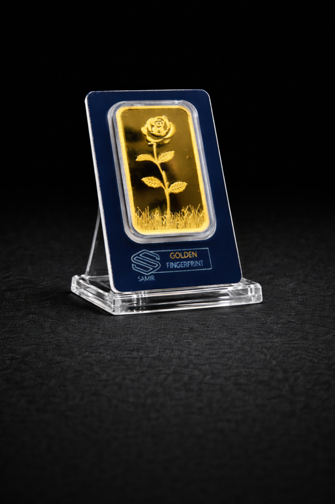 A 100-gram 24-karat gold bar