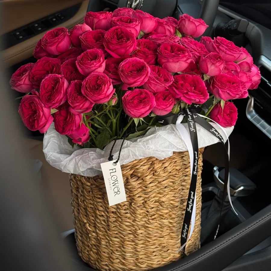 baby rose basket