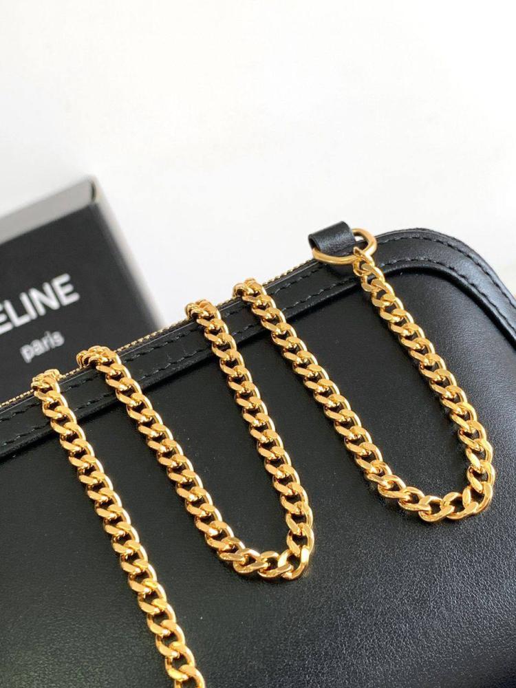 Celine Triomphe Chain Clutch