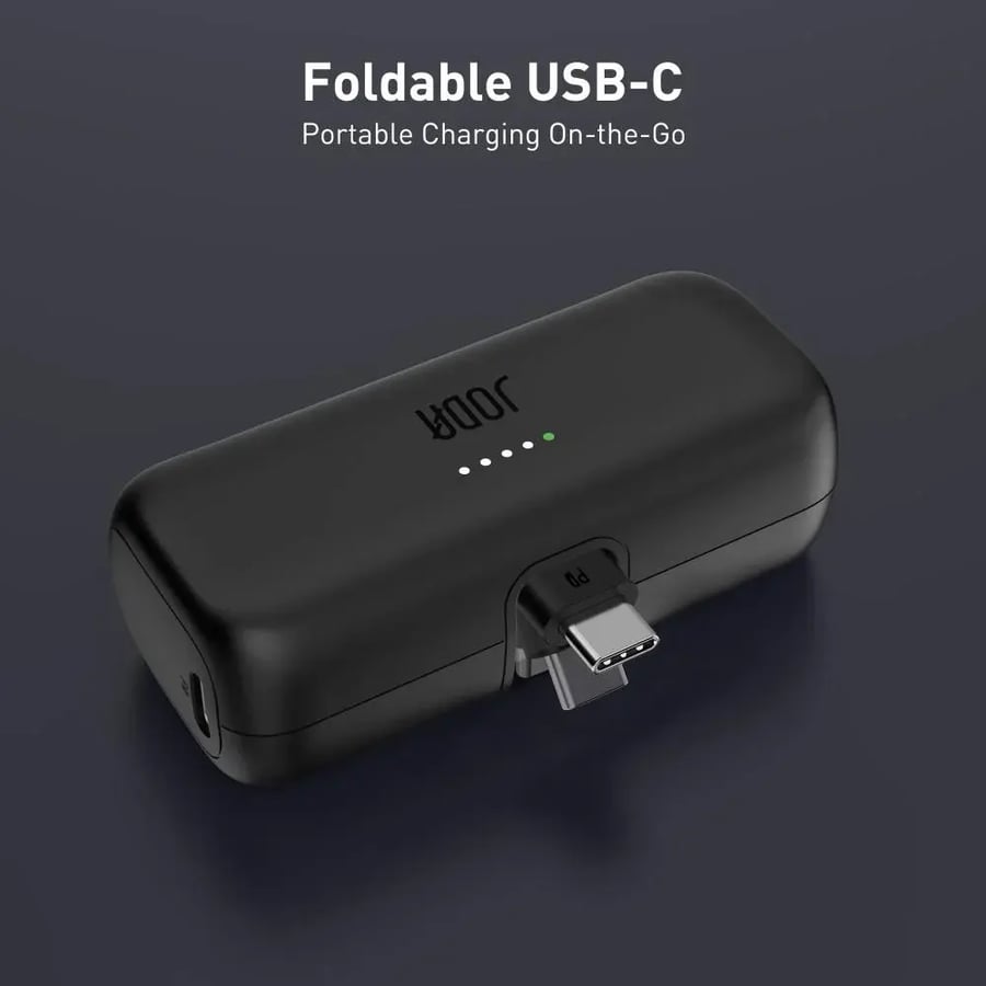 باور بنك جودا PICO 5 5000 مللي أمبير PD بموصل USB-C مدمج - أسود