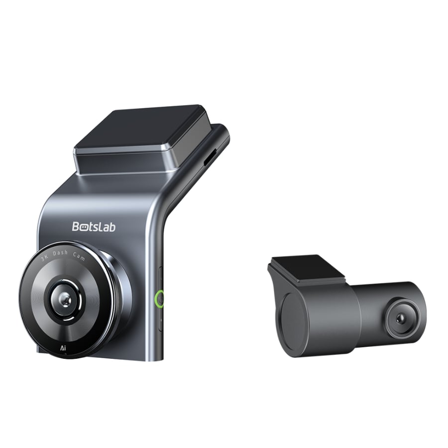 داش كام Botslab G300H Pro أمامية 3K وخلفية 1080P مع GPS