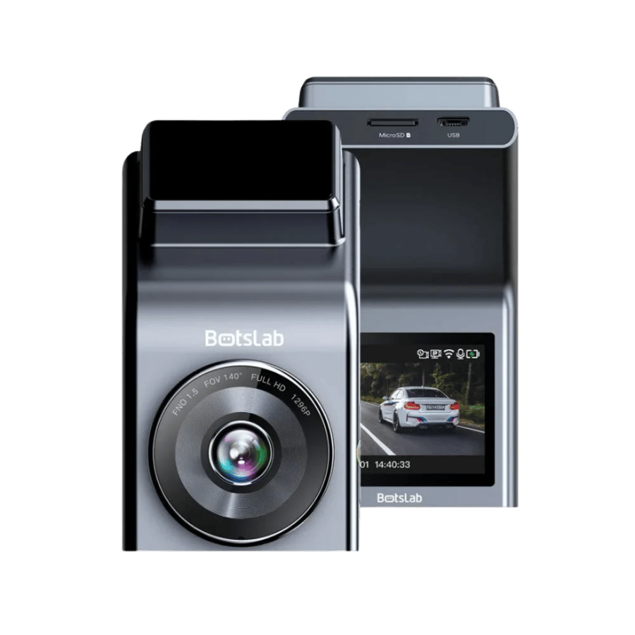 داش كام Botslab G300H Plus أمامية 4K وخلفية Full HD مع GPS
