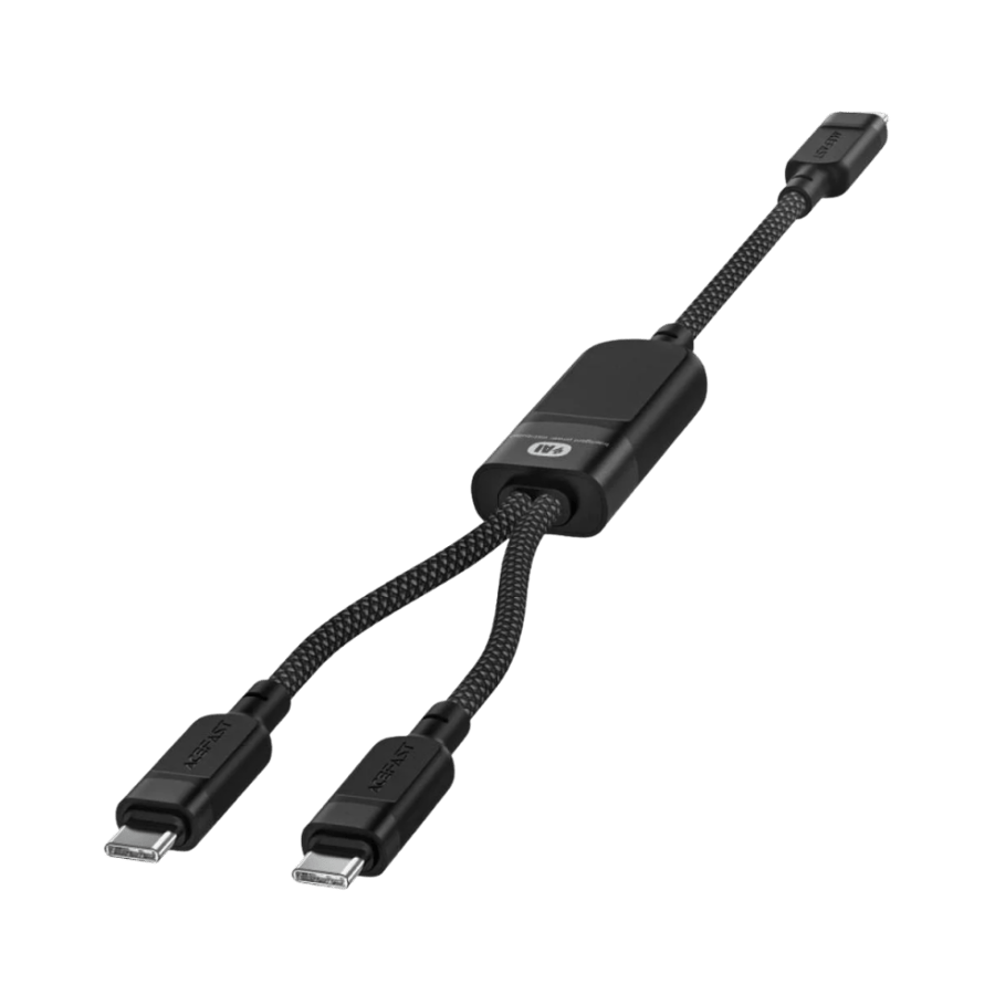 سلك AceFast USB-C إلى منفذين USB-C بقوة 100 واط – 1.2 متر