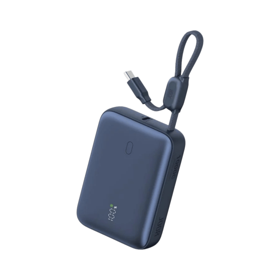 باور بنك جودا Halo 10 10000 مللي أمبير 22.5 واط بكيبل USB-C مدمج - أزرق داكن