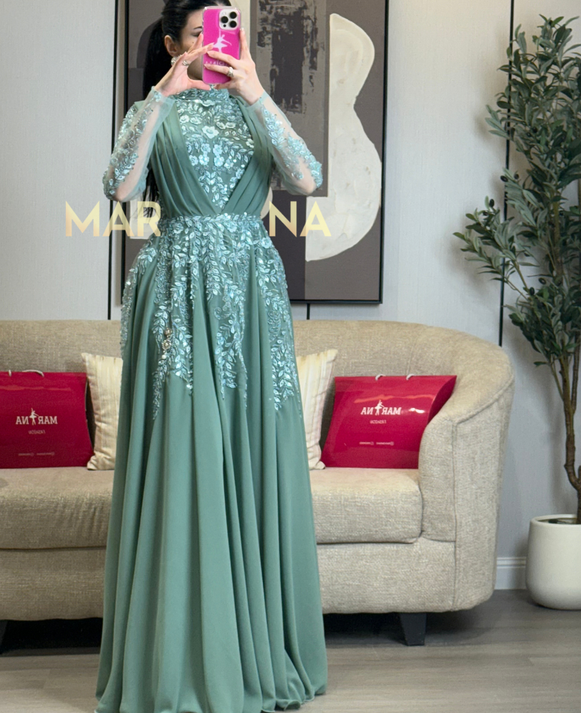فستان جواهر (فستان تيفاني كلفه شك سهره وجورجيت)