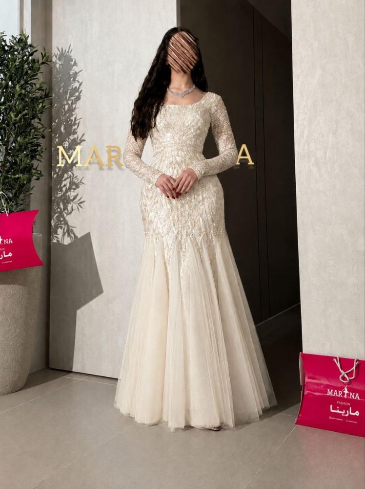 فستان عفاف (فستان ابيض كلفه شك سهره تدخيله تل تيواني)