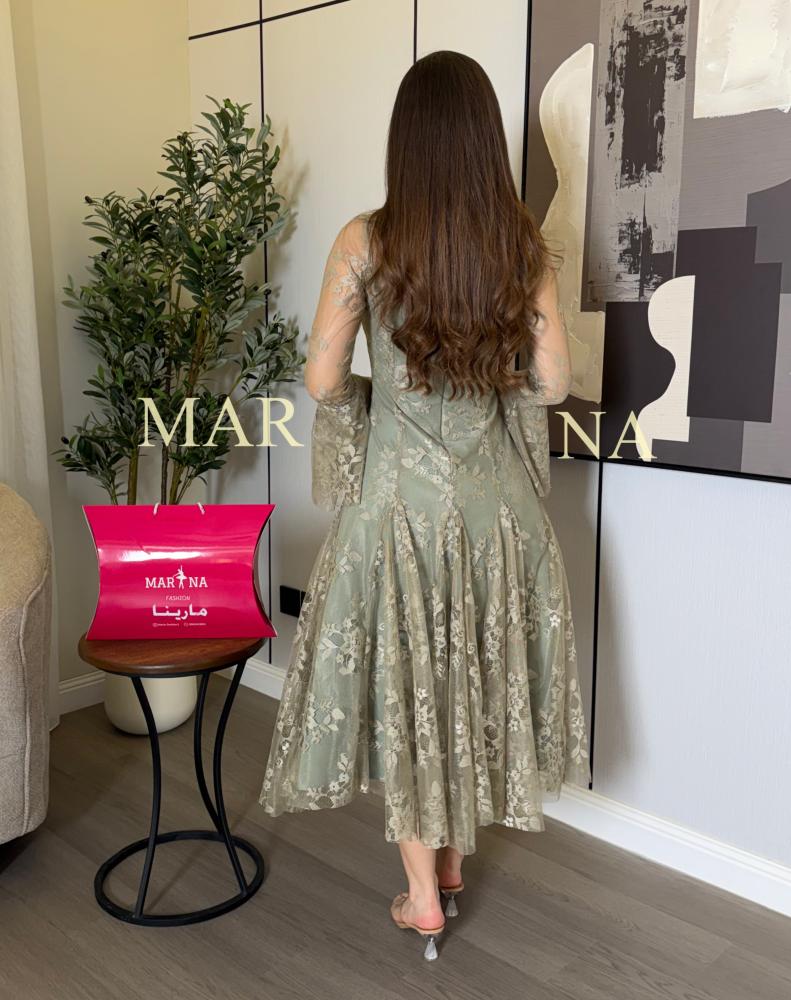 Florina dress (Tiffany French lace flared dress)