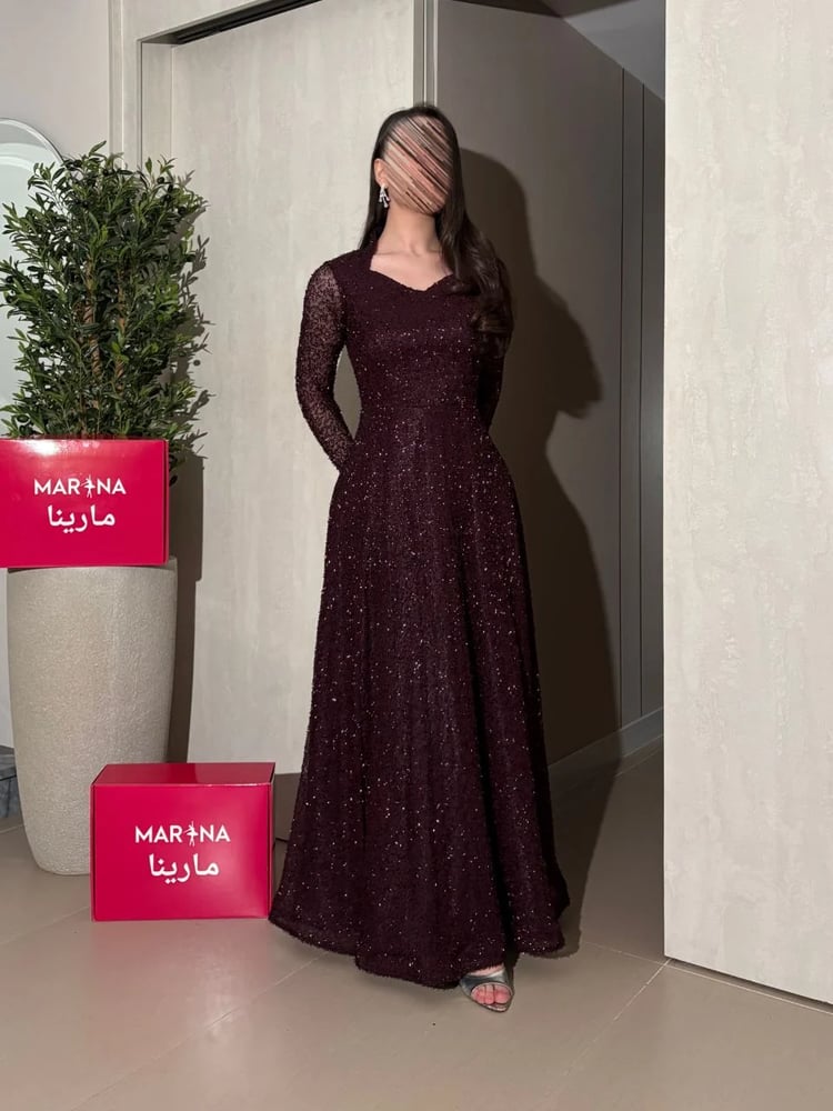 فستان سونا (فستان ليلكي كلفه راقي كلوش )