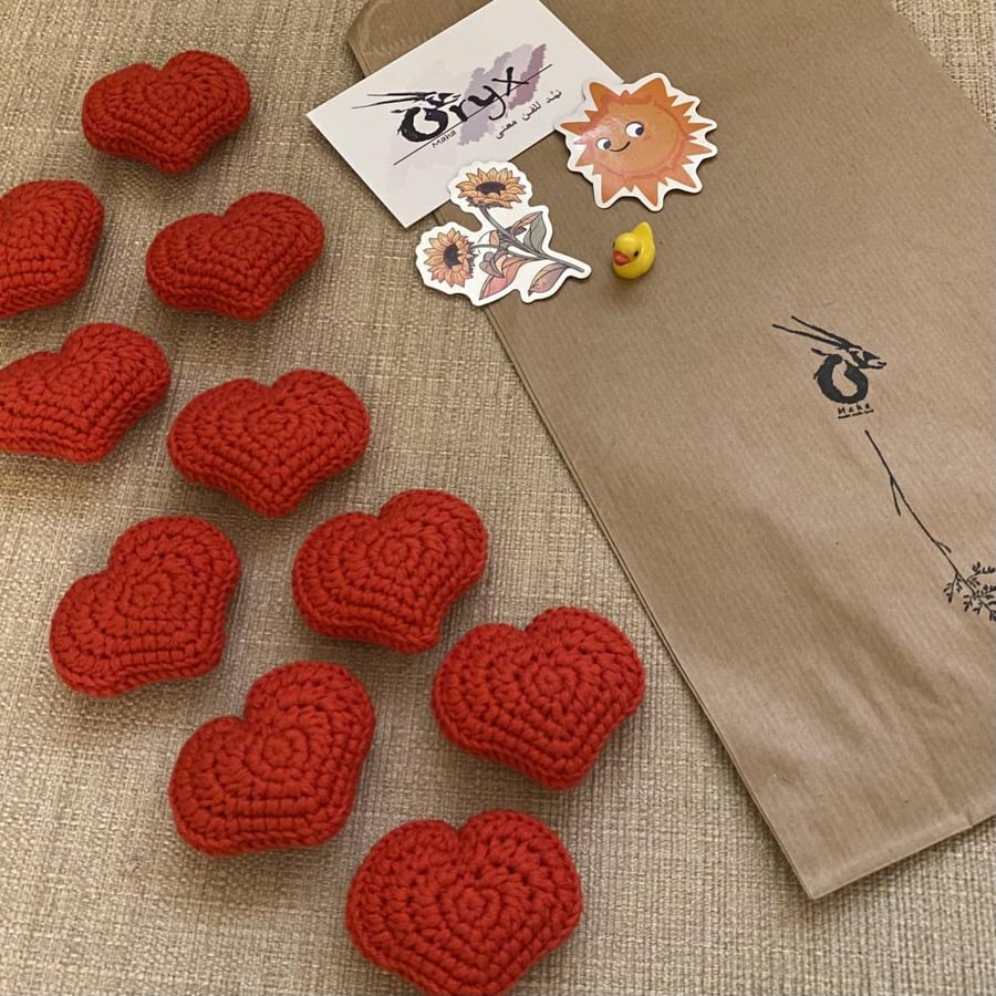 قلوب كروشيه | Hearts