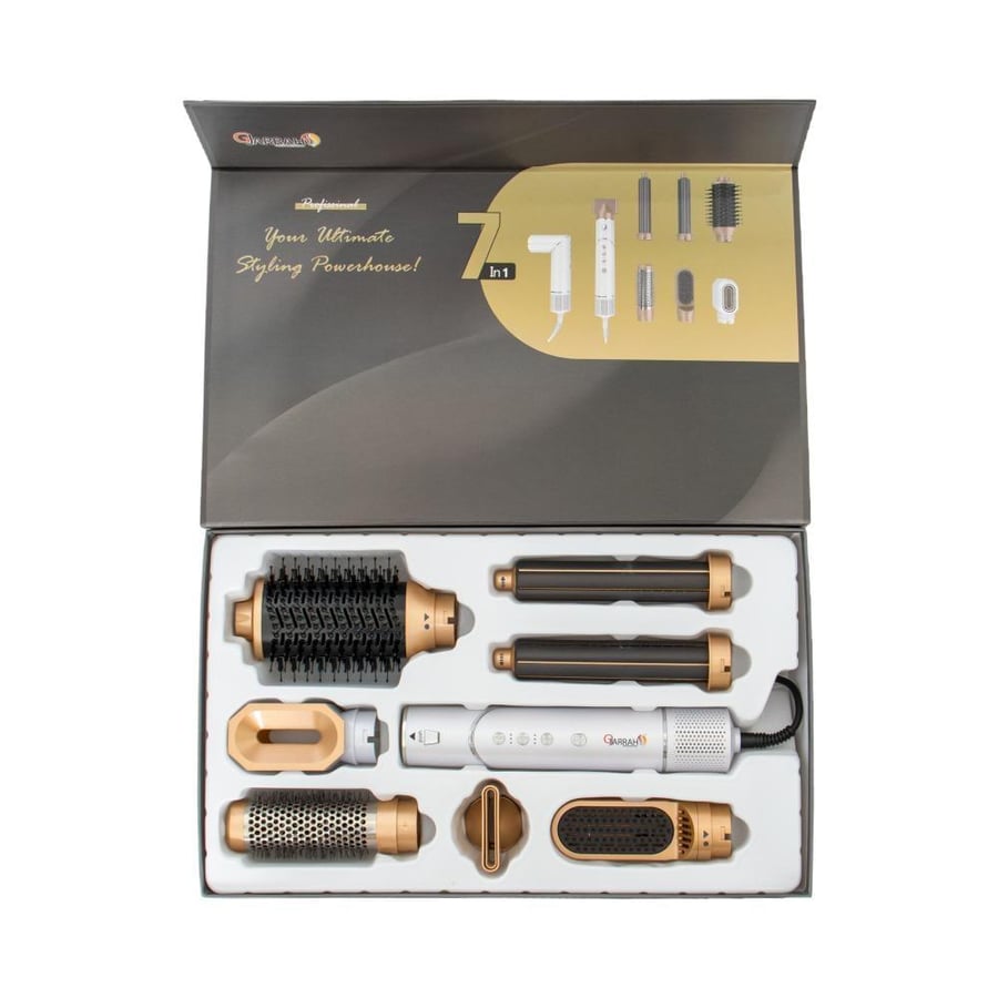 Hairdresser brush hairdryer 7 in 1 (seven attachments) GJ-3226
