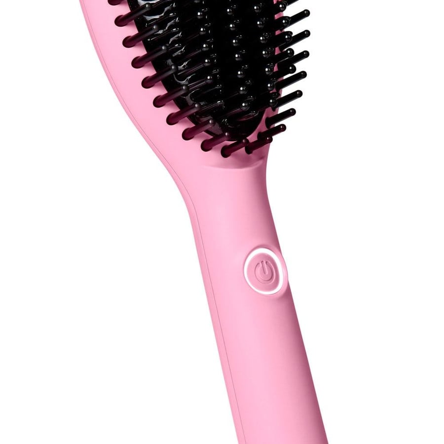 GHD hairbrush, heat, slide, pink color