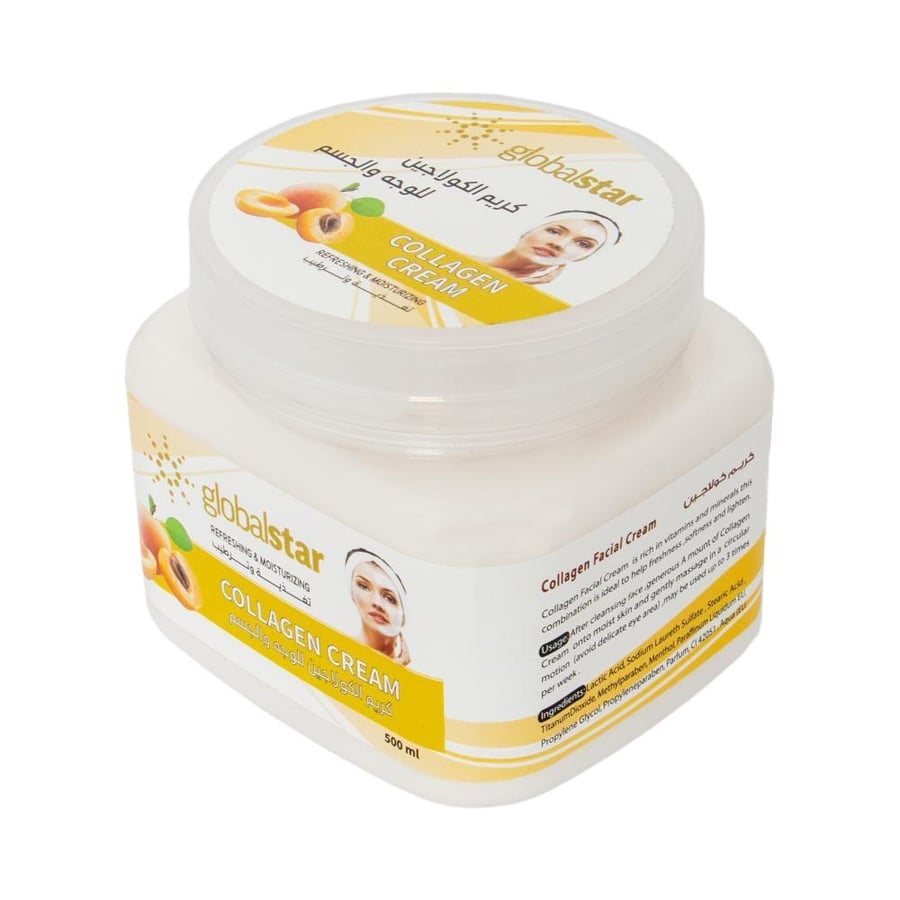 Global Star Collagen Cream for Face and Body 500 ml