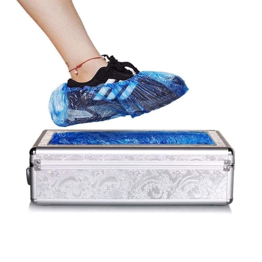 Global Star shoe wrapping machine, plastic shoe dispenser, automatic