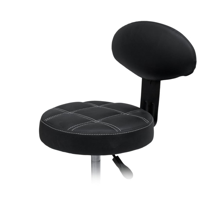 Beauty Star stool chair with back black XL-002