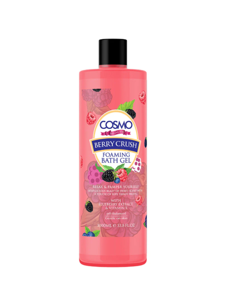 Cosmo - Foaming shower gel with berry scent, 1000 ml