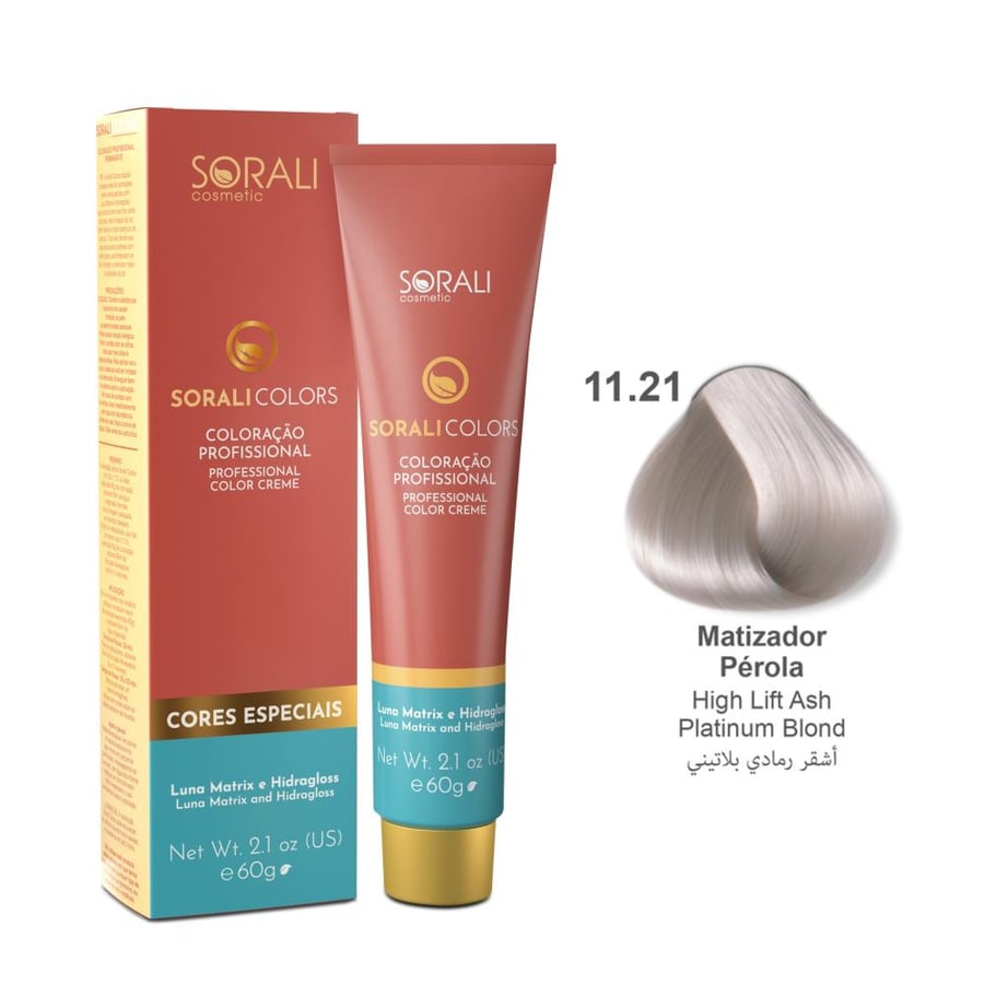 Sourali platinum pearl blonde dye - 11.21