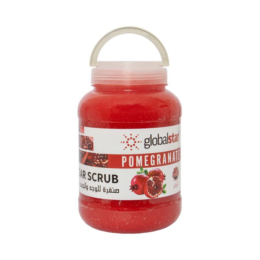 Global Star Sugar Scrub for face and body with pomegranate 5 kilograms