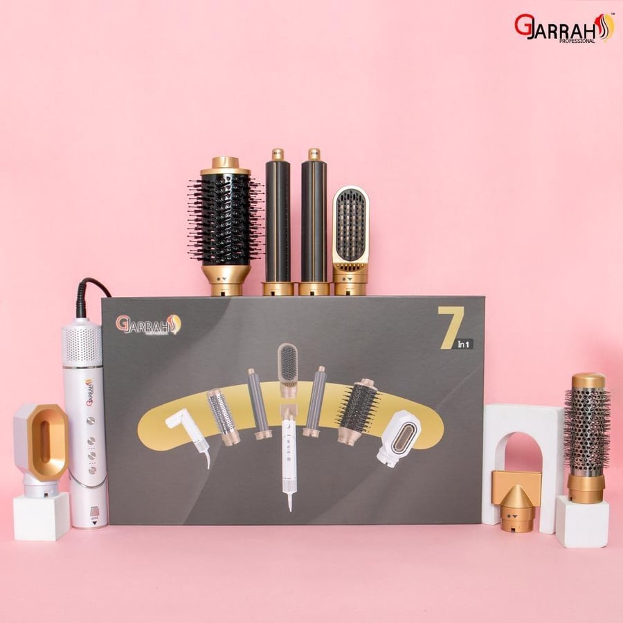 Hairdresser brush hairdryer 7 in 1 (seven attachments) GJ-3226