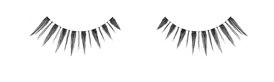 Natural eyelashes, 102- Black - 1 pair