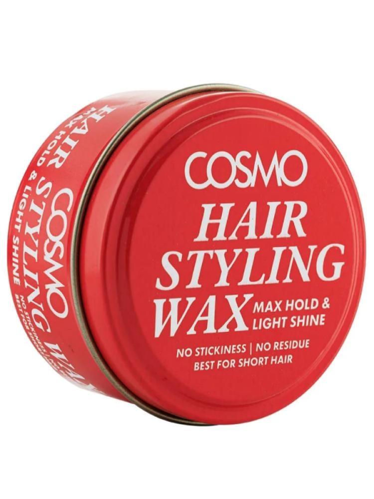 Strong hold hair styling wax with light shine from Cosmo, 100 grams