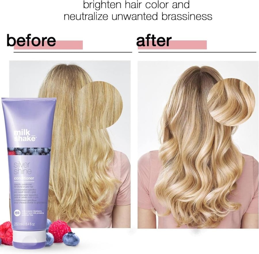 Milkshake Silver Shine Conditioner for blonde and gray hair 250 ml