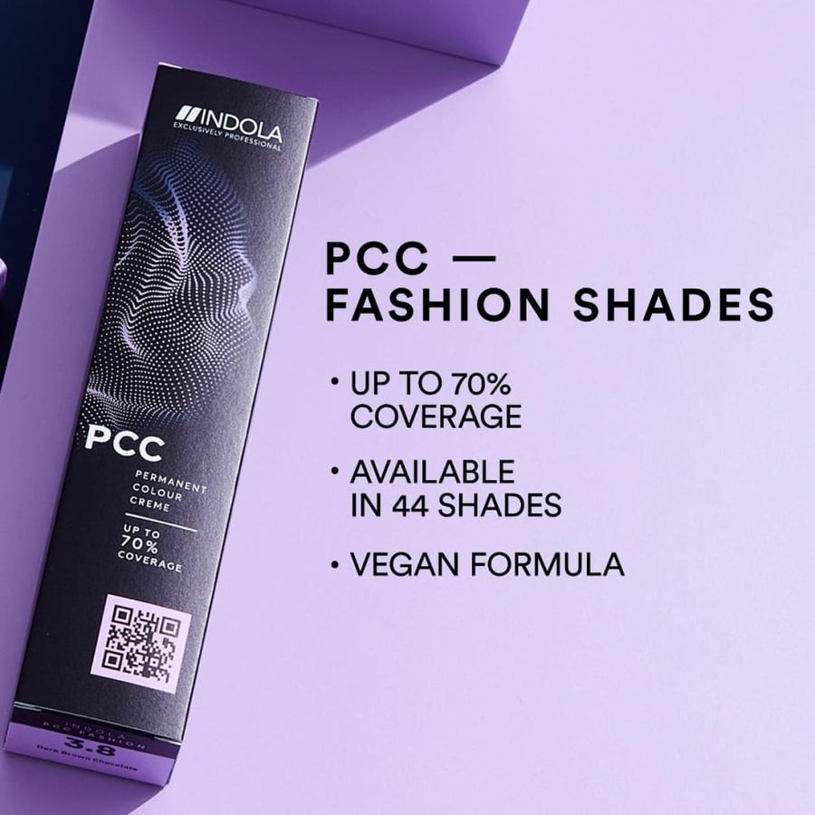Indola permanent dye dark blonde purple extra - 6.77 - 60 ml