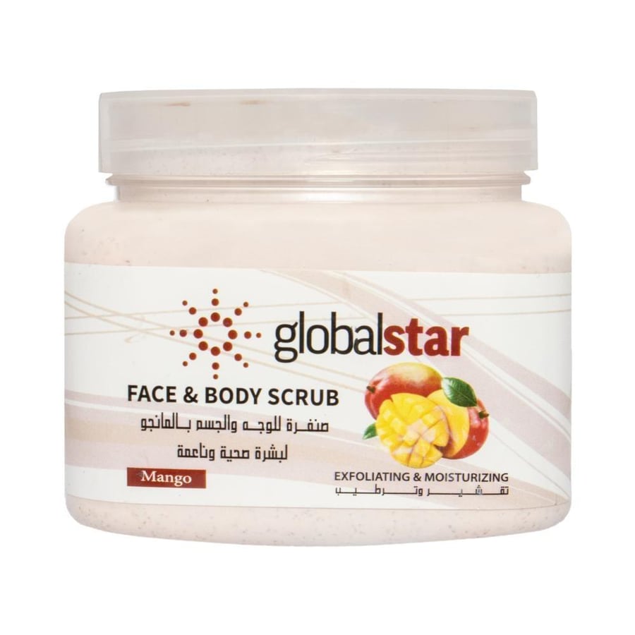 Global Star facial and body exfoliating scrub with mango 500 ml