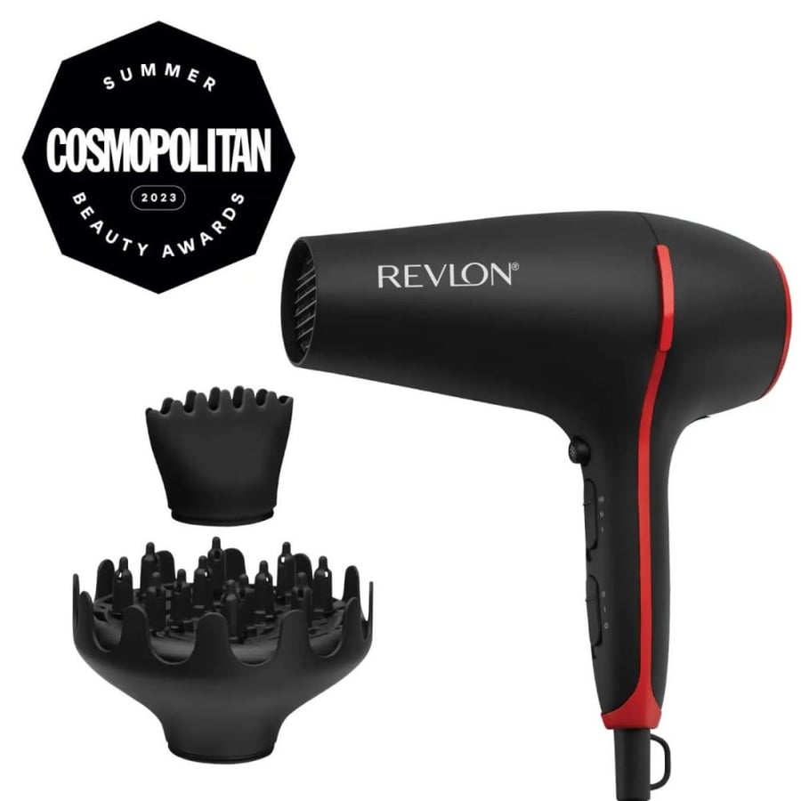 Revlon hair dryer enhanced with coconut oil - hair thickening and easy styling RVDR5317ARB