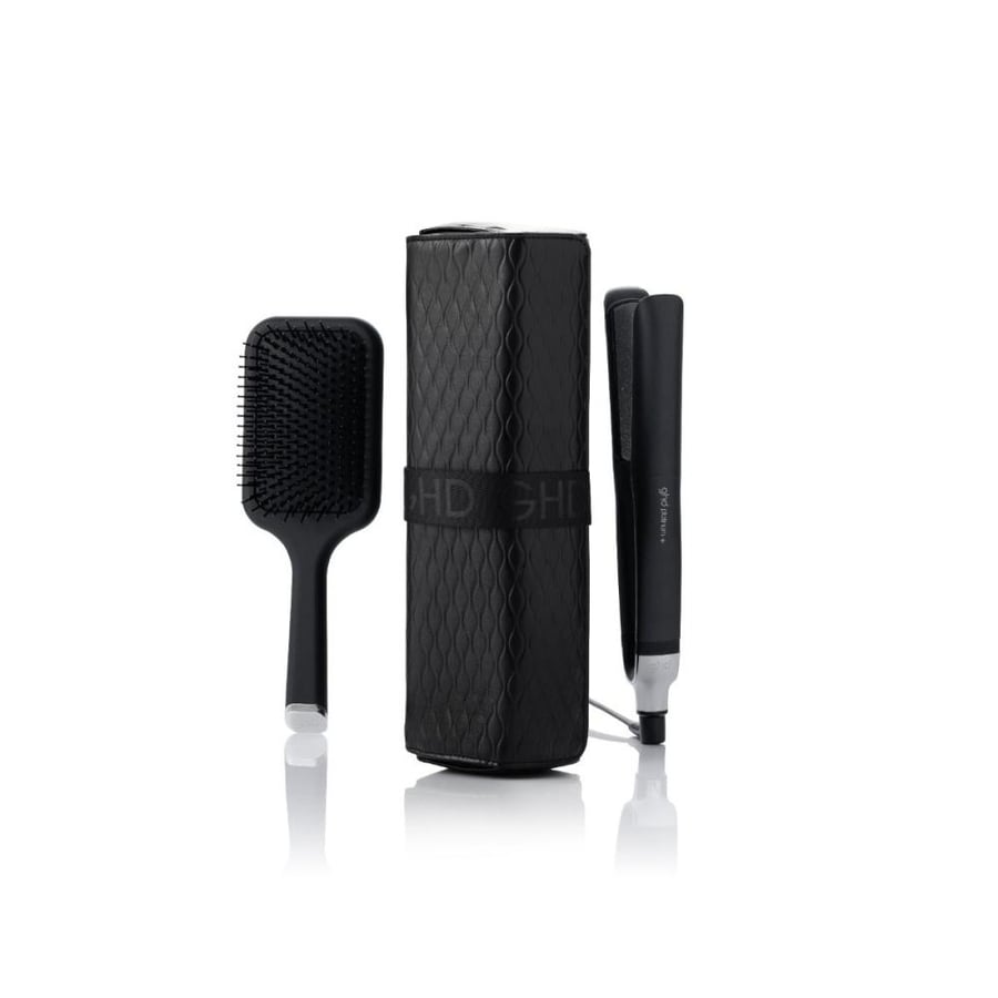GHD gift set, platinum+ hair straightener, with brush