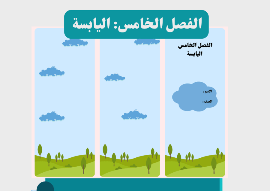 معاينة الثانية مطوية اليابسة علوم ثاني ابتدايي مفرغة