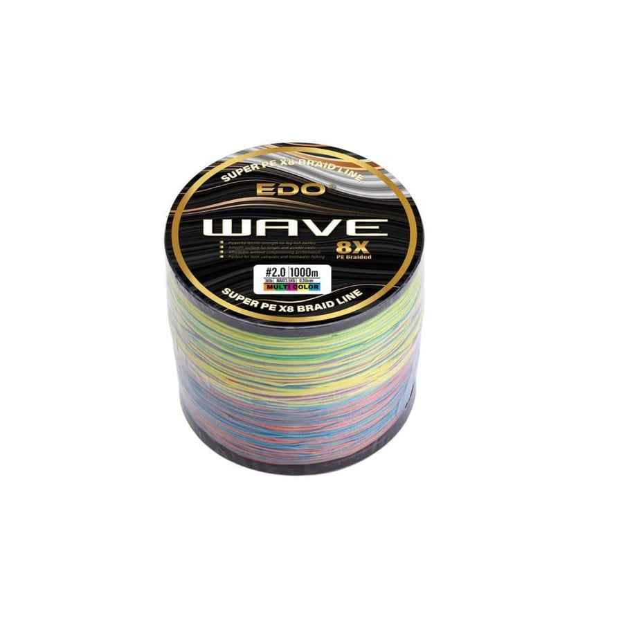 EDO WAVE Super PE X8 Braided Fishing Line 1000M Multicolor